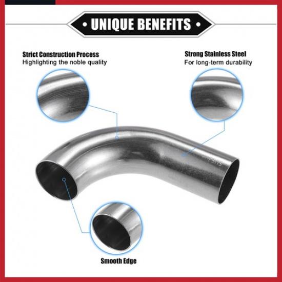 Bogenrohr, 1,26" Außendurchmesser 4,33" 2,95" Schenkellänge 90° Rohr