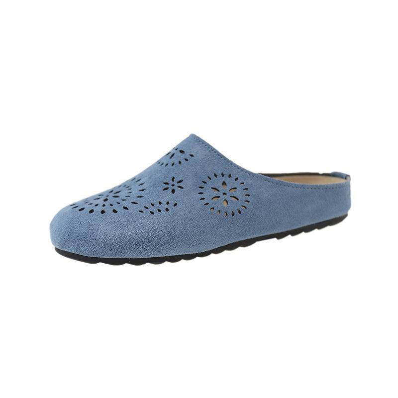 Hollow bag head half slippers women's summer 2025 Boken new outer wear thick-soled casual cool slippers versatile soft bottom