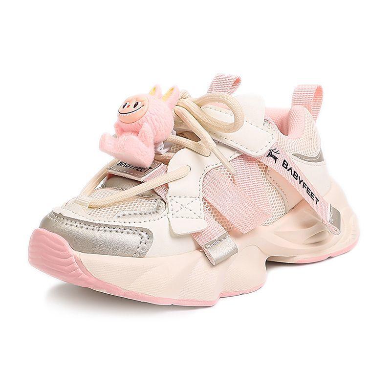 

Labubu Осенние Повседневные Папины Кроссовки для Девочек, Детская Удобная Повседневная Спортивная Обувь с Мягкой Подошвой 34