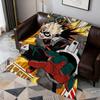 Cool Anime K-Katsuki B-Bakugo Fanart Flannel Soft Warm Plush Blanket Sofa Living Room Pet Hogar Bedroom Gift Home Car Portable