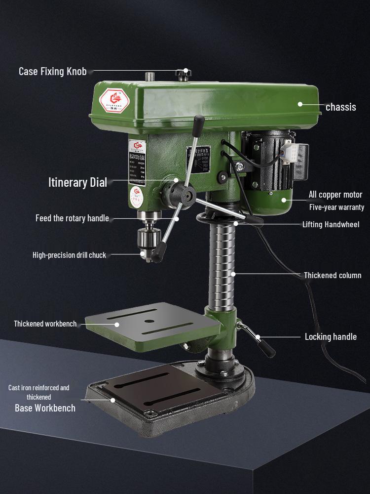 Industrial Grade 16MM/20MM Multi-functional Drill Press & Tap: High Power, Heavy Duty, Household Milling