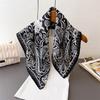 Fei pattern Pace herringbone pattern cotton and linen small square scarf silk scarf imitation velvet headscarf shawl sun protection scarf women's scar