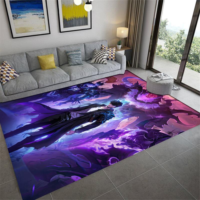 Nuovo Tappeto Solo Leveling 2025 per Soggiorno Camera da Letto Casa Decorazione Divano, Tappetino Antiscivolo per Giochi Bambini170