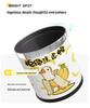 He Mu Cheng Double Layer Cartoon Stainless Steel Trash Can with Foot Pedal - Living Room & Kitchen
