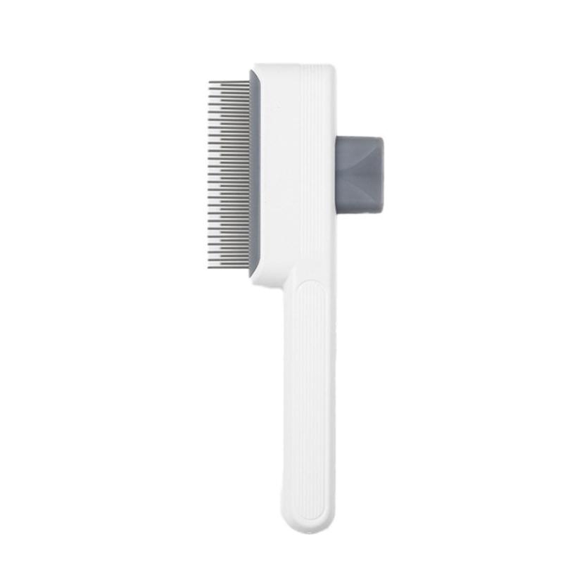 SelfCleaning Pet Detangling Brush Fine Teeth Hair Comb For Small to Large Dog Loose Furs Deshedding Grooming Tool 2pcs