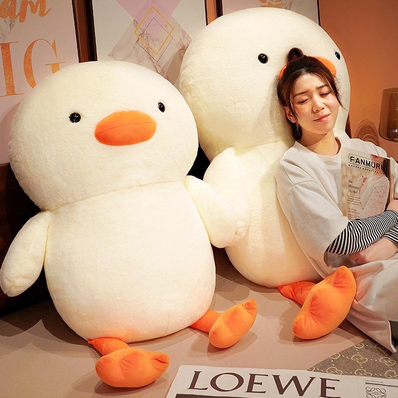 Adorable White Goose And Duck Plush Toy Pillow For Boys And Girls