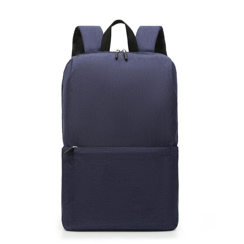 

«Цветные легкие повседневные рюкзаки для мужчин и женщин – простые школьные и досуговые сумки» 16L темно-синий