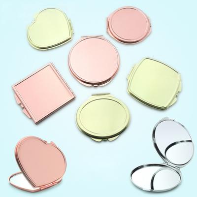 Love Portable Head Cat Heart Round Square Folding Mirror Makeup Cosmetic Tool