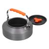 1.1L Tragbarer Wasserkocher aus Aluminiumlegierung Teekanne Kaffeekanne Outdoor Camping Zubehör