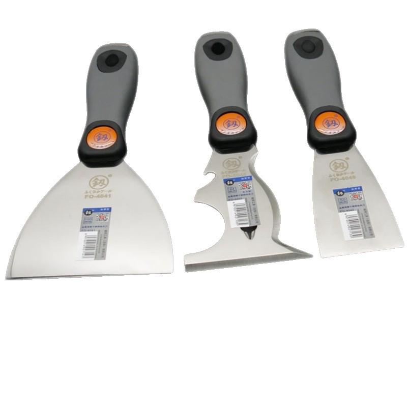 Fukuoka Stainless Steel Multifunctional Putty and Grout Knife - Thickened Scraper and Large Trowel