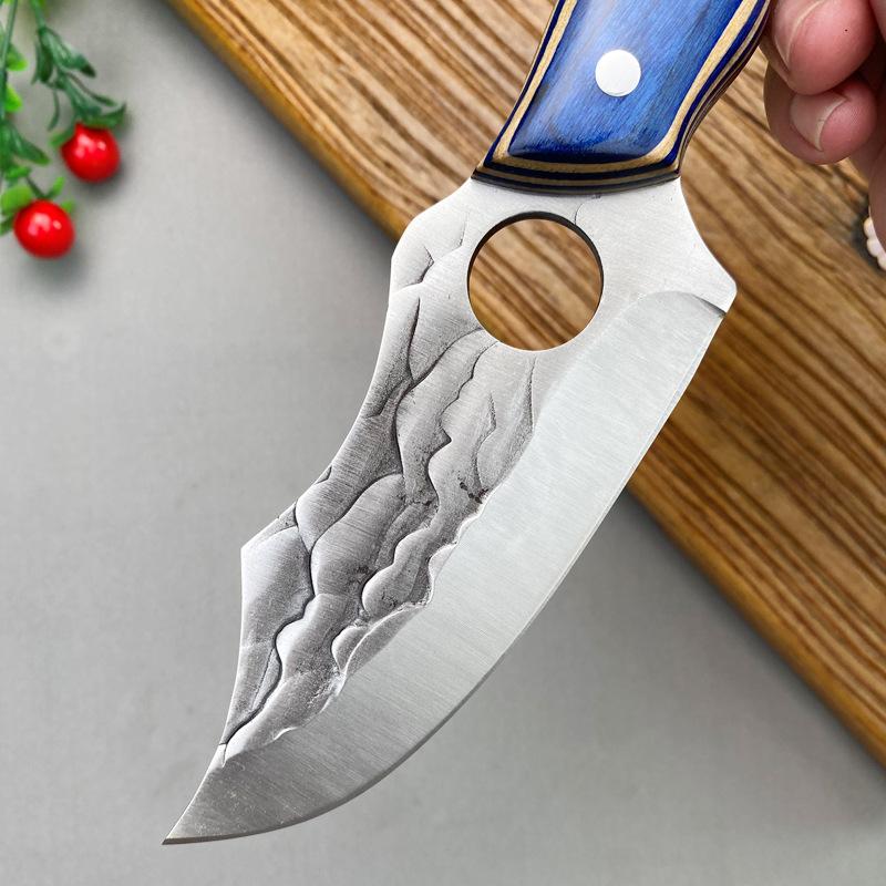 Barbecue Knife Slicing Fruit Fish Meat Butcher Boning Knife High Stainless Steel Utility Knife Chef Cook Cleaver Kitchen Knives