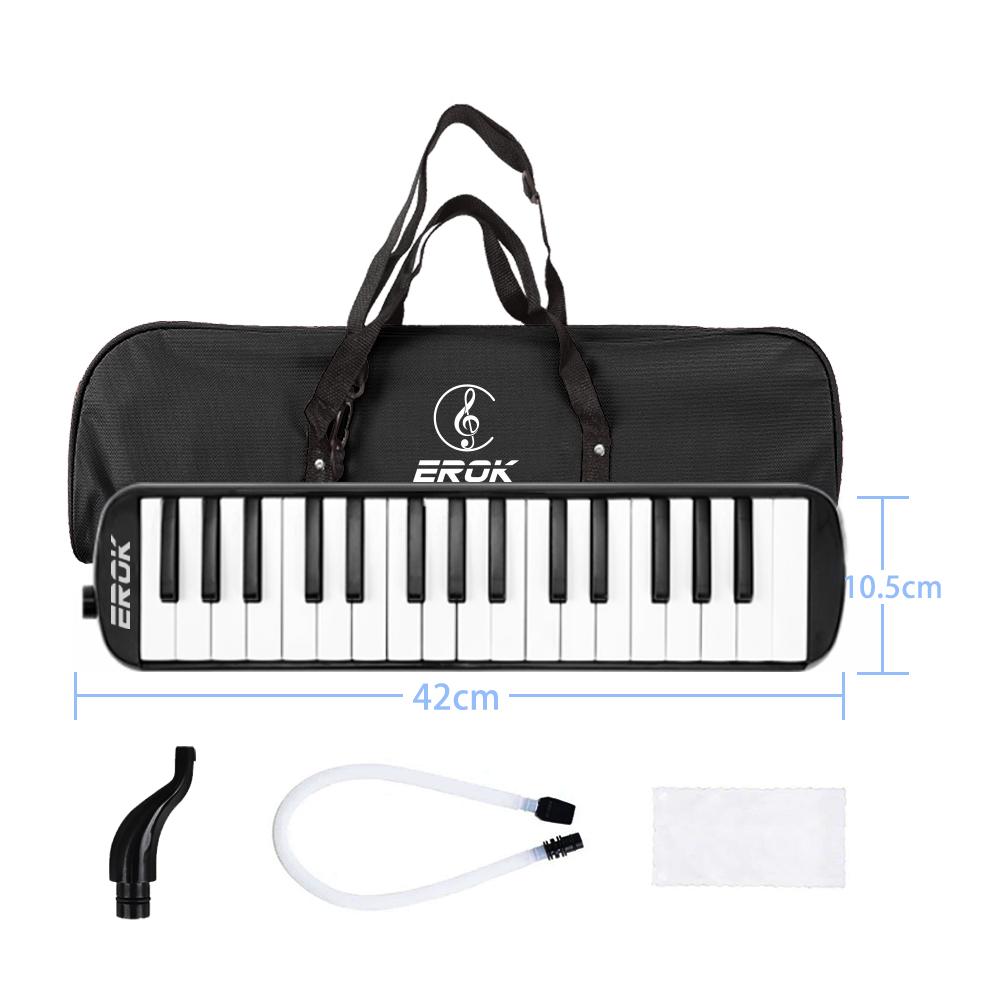 32 Keys Melodica Mini Piano Keyboard Musical Instrument Mouth Organ Children Gift With Portable Bag Mouthpiece Accessories