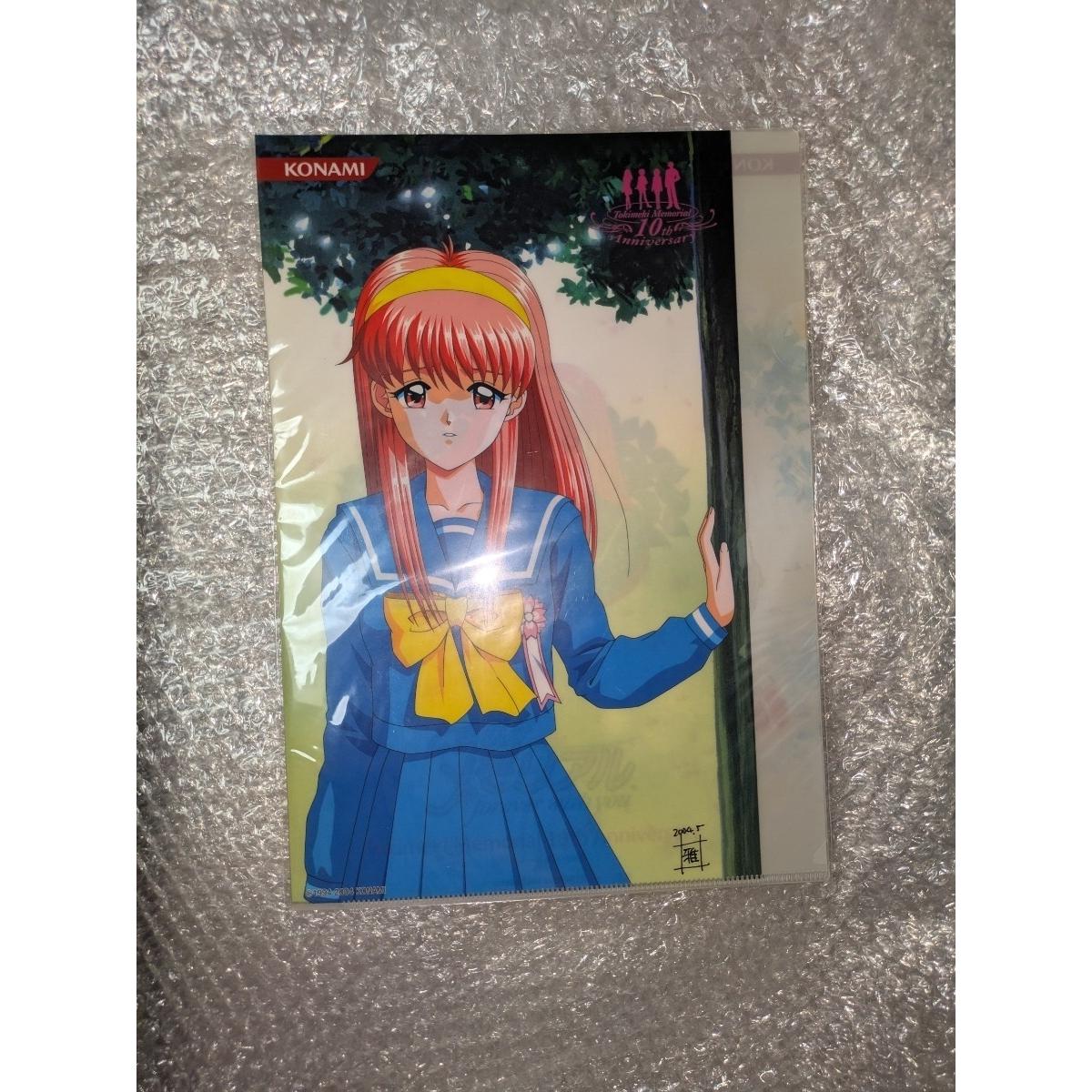 Used Tokimeki Memorial 10th Anniversary Clear File Set/TOKIMEKI MEMORIAL 10th Tokimemo KONAMI Shiori Fujisaki Anime Goods 10years Free Shipping Buy