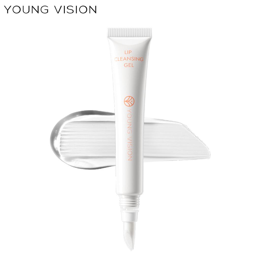 Jemný čisticí a exfoliační gel 2 v 1, Dodává se s masážní silikonovou kartáčkovou hlavicí pro péči o oči a rty Odličovací pečující gel