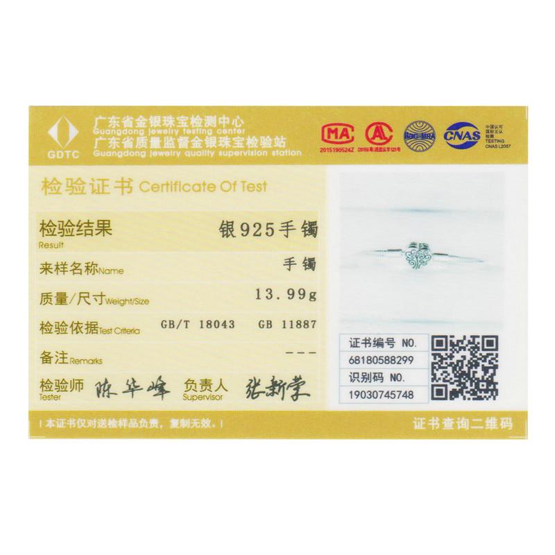 BAMOER 100% 925 Sterling Silver Spring Tree of Life Heart Shape Clasp Snake Chain Bracelet