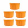 VORCOOL Mini Cocotte Dishes, Souffl? Pans, 9cm, Ceramic, Heat-Resistant, Oven, Microwave, and Dishwasher Safe, Set of 5