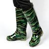 beef tendon sole camouflage rain shoes men's tall tube non-slip medium tube thickened velvet men