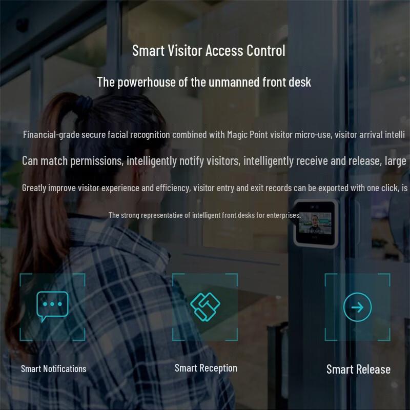 DingTalk D2 Smart Face Recognition Access Control & Attendance System CN Plug (adapter Included)
