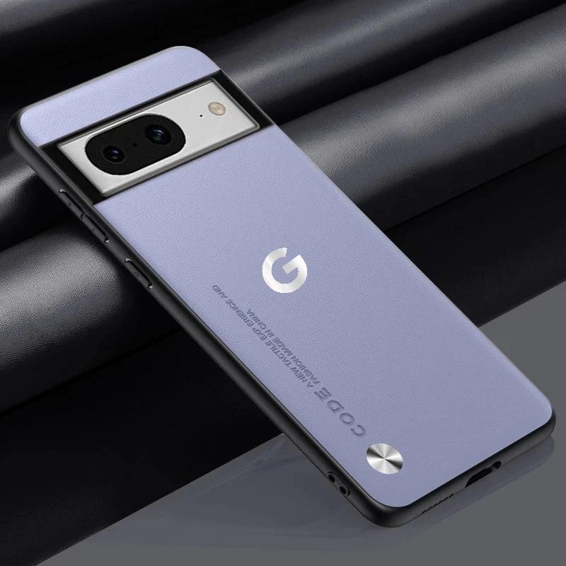 

Luxury Business Kevlar Leather Case for Google Pixel 10 Pro 9 7 6 Pro 10A 9A 8A 7A Official Orginal Anit Drop Protection Cover for Pixel 10 Pro світло-фіолетового кольору