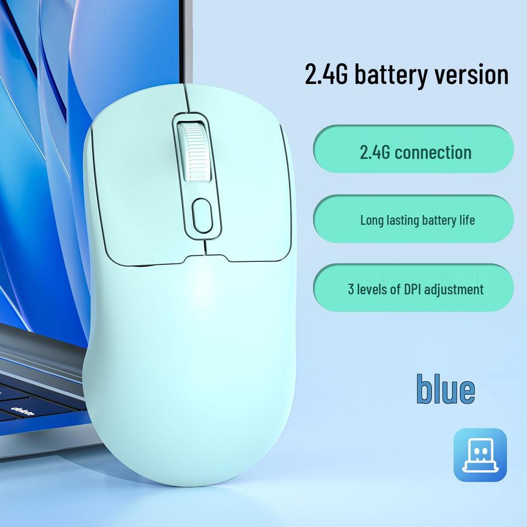 Wireless Type-C Rechargeable Silent Dual-Mode Gaming & Office Mouse