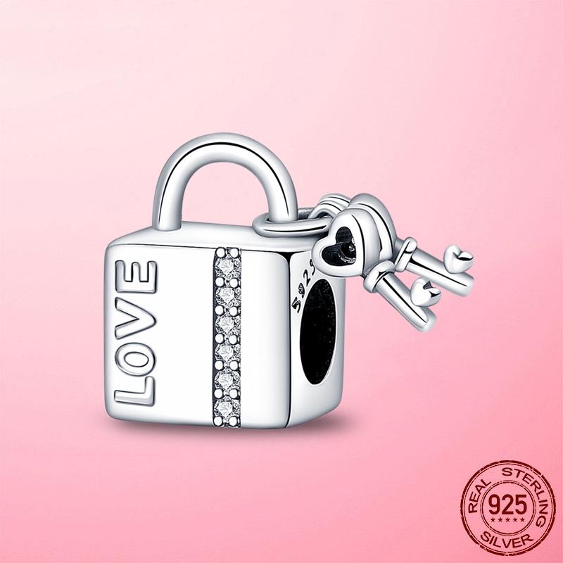 New 925 Silver Snake Coffee Cup Dog CZ Cactus Charms Beads Fit Original Women Bracelet Fine Silver Jewelry Gift