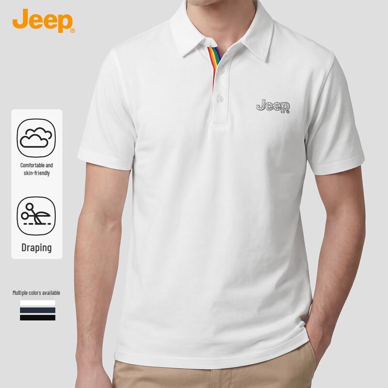 JEEP Men's Silk Blend Cooling Polo T-Shirt