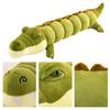 Long Crocodile Plush Pillow Soft Segmented Stuffed Animal for Hugging & Decor Unique Gift for Kids Adults