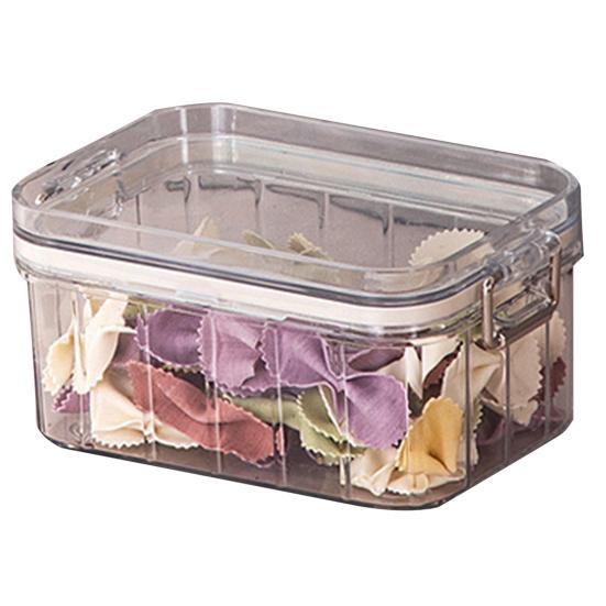 450/900/1350/1800ML Food Sealed Jar Transparent Large Capacity Food Grade Dustproof Moisture-proof Kitchen Cereals Sealed Storage Tank Fridge Fruit