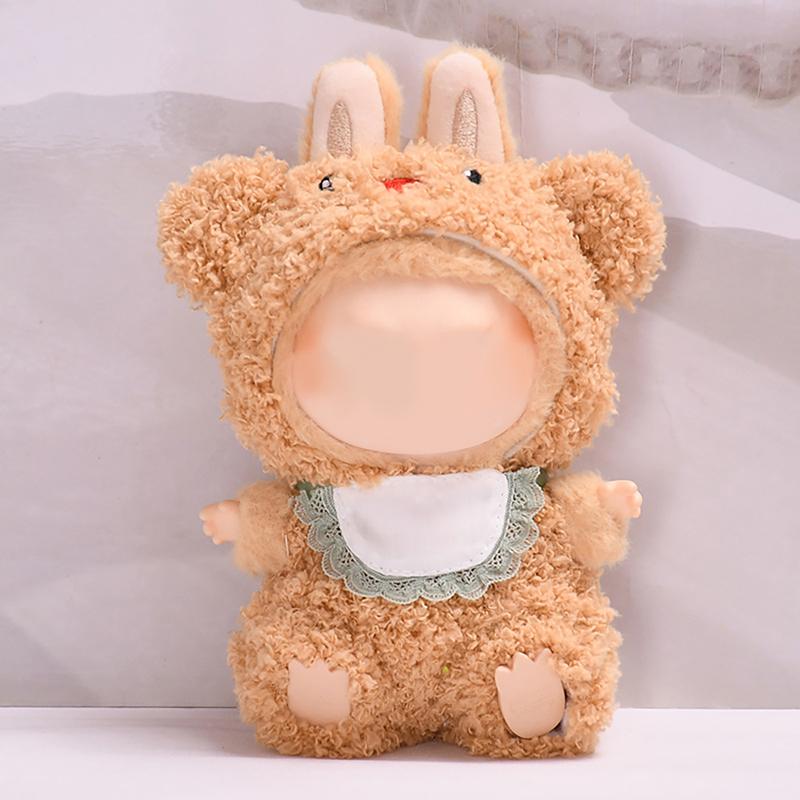 17cm Mini Plush Doll'S Clothes Outfit Accessories For Labubu Clothes Time To Chill Doll Clothes