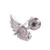 1PCS Silver Hip Hop Vintage Creative Angel Wings Earrings Women Punk Studs Birthday Jewelry Gift