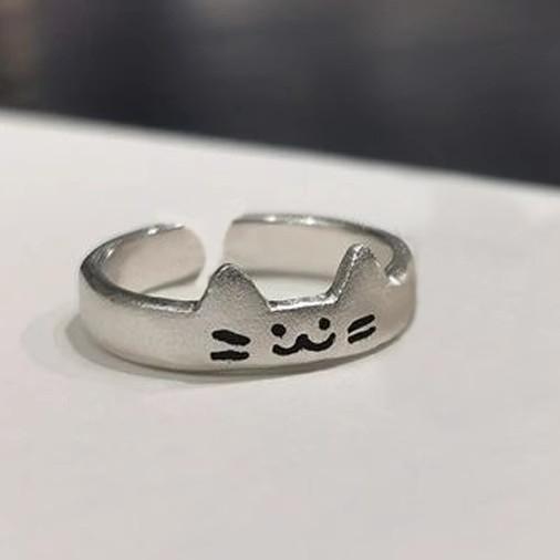 

2pcs Kawaii Cat Dog Animal Couple Ring for Women Men 2026 Fashion Size Adjust Lover Rings Valentine s Day Party Jewelry Gifts