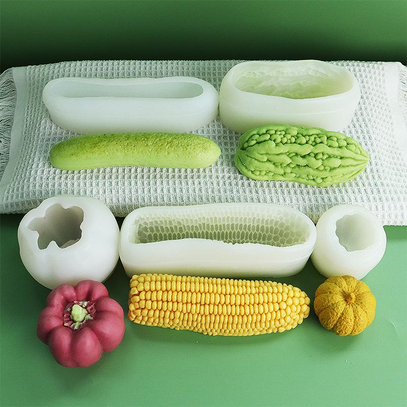 Silicone Molds for DIY Popsicles and Pastries - Vegetable, Fruit, Corn, Avocado, Cucumber Shapes