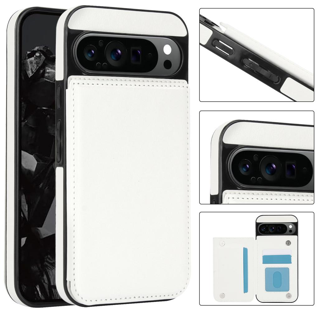 Hülle für Google Pixel 9/9Pro, Leder-Brieftasche mit Kartenhalter
