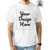 Men's 100% Cotton Customizable T-Shirt - Soft Breathable Fabric, Classic Crew Neck & Short Sleeves, Perfect for Personalized Graphic Designs, Casual