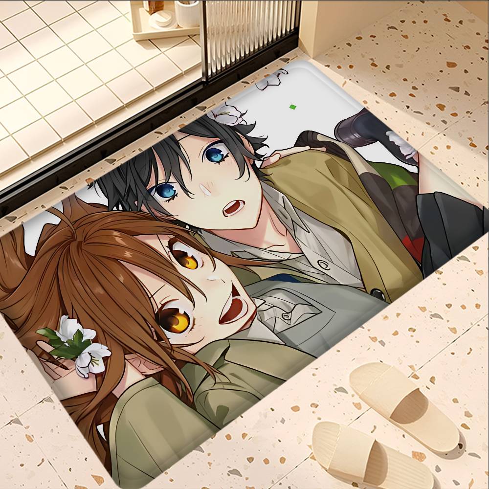Horimiya Anime Door Mat Washable Non-Slip Living Room Sofa Chairs Area Mat Kitchen Bedside Area Rugs