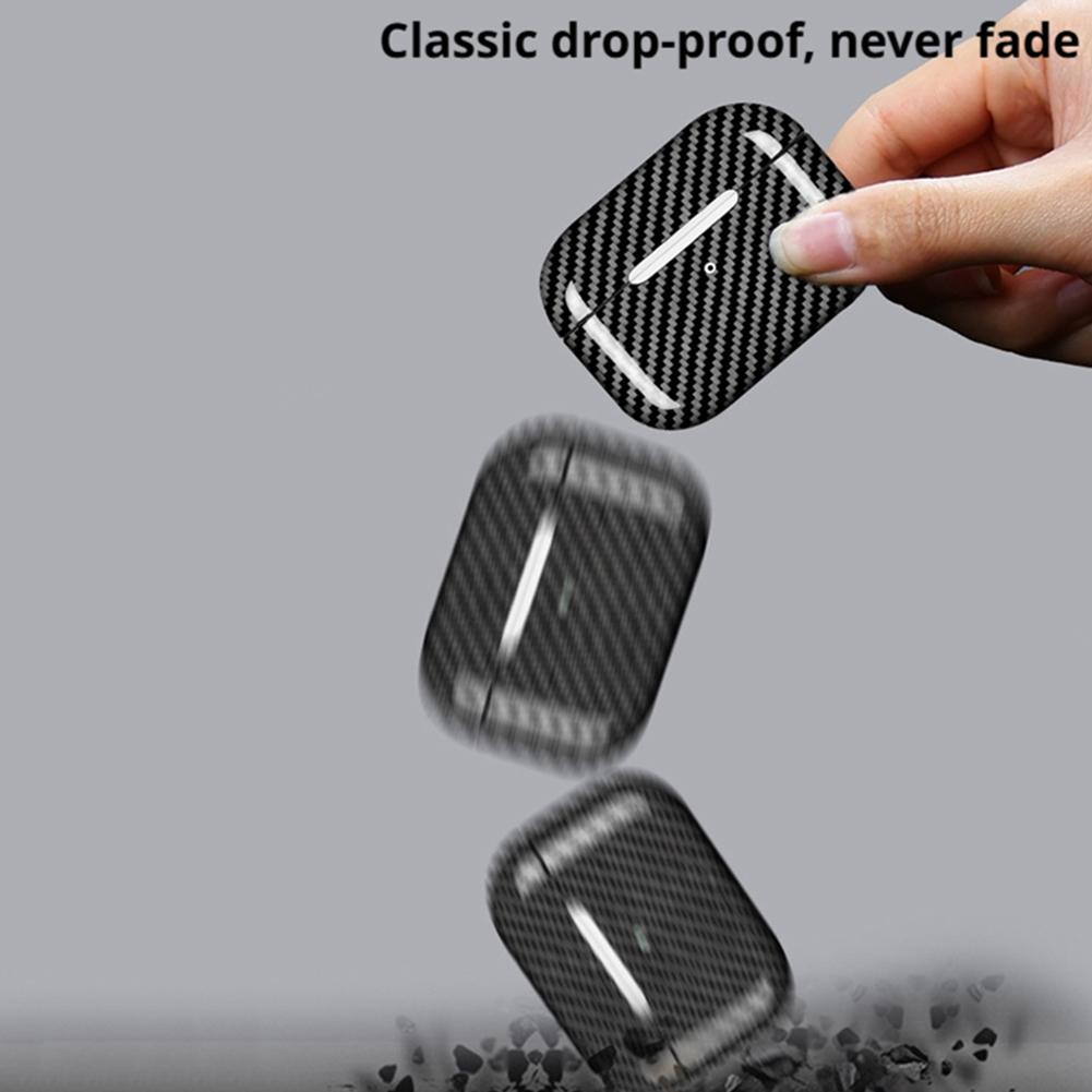 Real Aramid Fiber Case For Airpods Pro 2 3 Thin Carbon Fiber Cover for Airpods 4/Airpods Pro 3 Carbon Fiber Earphone Cover