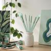 Paint Brushes Set Green, Nylon Hair for Acrylic Watercolor Oil Painting, Detailing Art Supplies for Canvas Rock Face