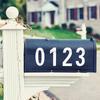 5Pcs Harmless Waterproof Invisible Digital Sticker Reflective Digital Number Label  Mailbox