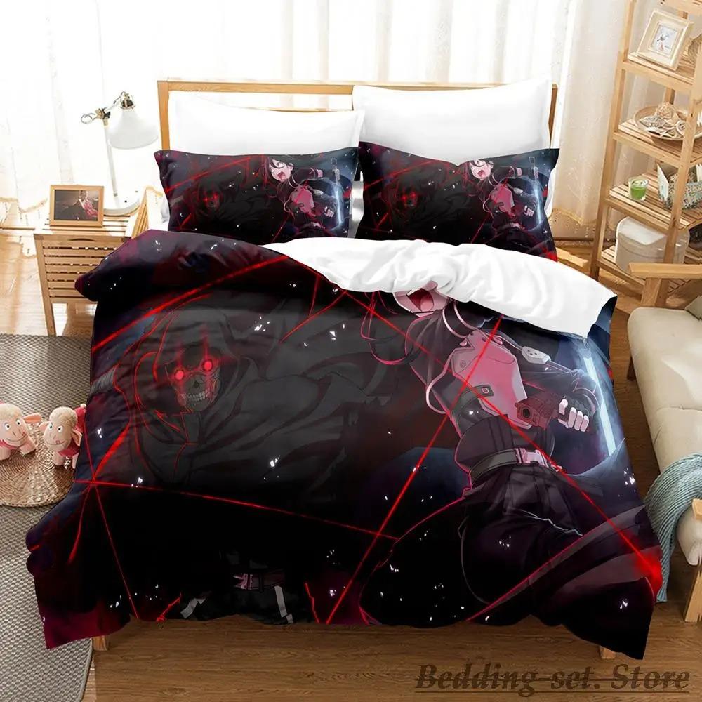 Neu Schwert Art Online II Bettwäsche Set Cartoon Anime drei-stück set Erwachsenen Kind Schlafzimmer Bettbezug Sets 3D Kawaii roupas de cama