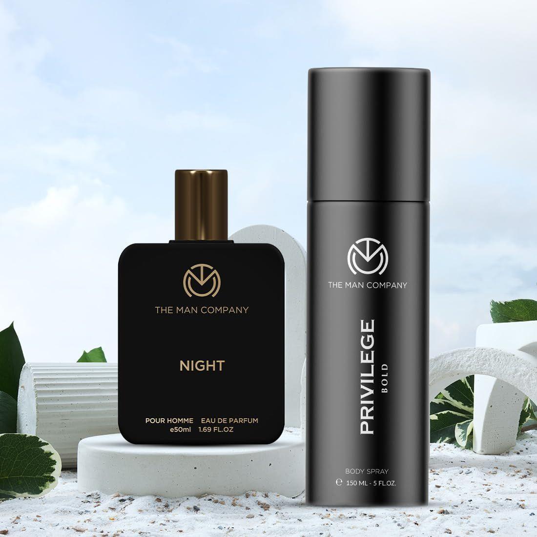 

The Man Company Ночные духи для мужчин — 50 мл и спрей для тела Bold — 150 мл Подарочный набор | Стойкий аромат премиум-класса | Подарок Ракхи для брата