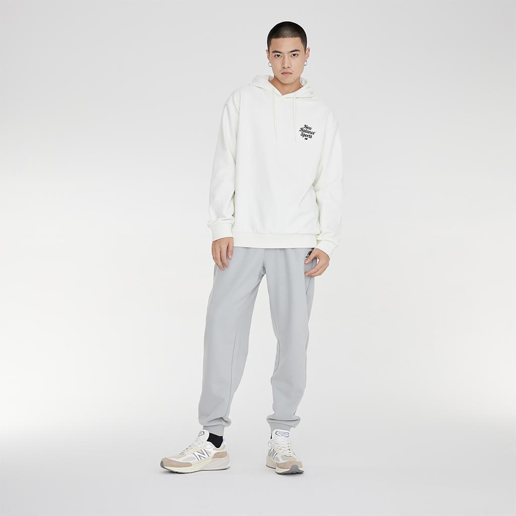 New Balance Sweatshirt Fall Winter Unisex White 5CD38061-IV