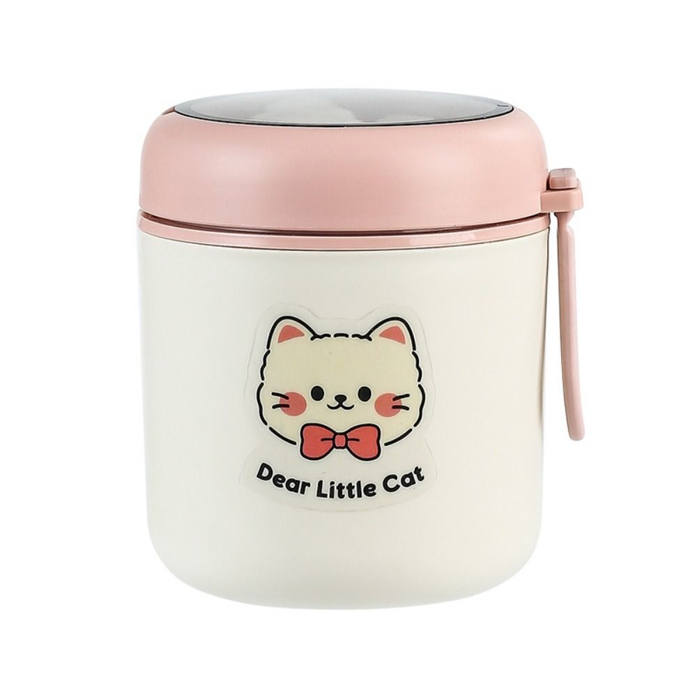 530ml Thermal Breakfast Cup Stainless Steel Vacuum Soup Cup Sealed Lunch Box  Student Life