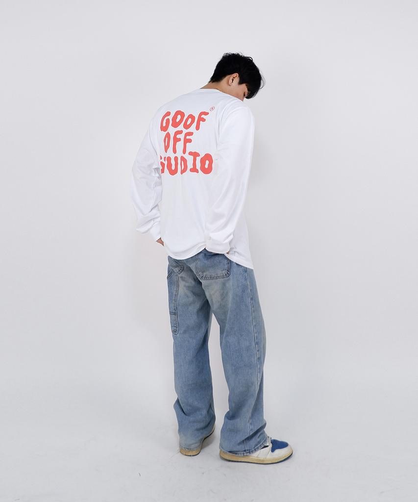 Gupeuopeuseutyudio Gofs Main Logo Long Sleeve - White