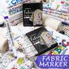 Fabric Paint Pens Art Markers for Adult Kid Crafts Gift Fabric Pens Permanent for Clothes White T-Shirt Canvas Hand Bag