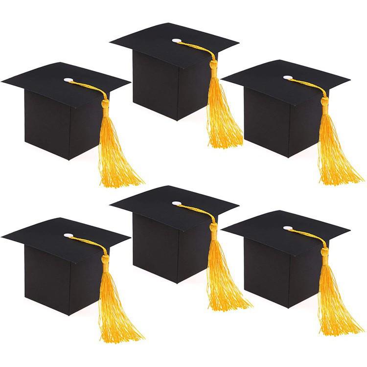 Graduation Cap Candy Box DIY Gift Set with Stickers