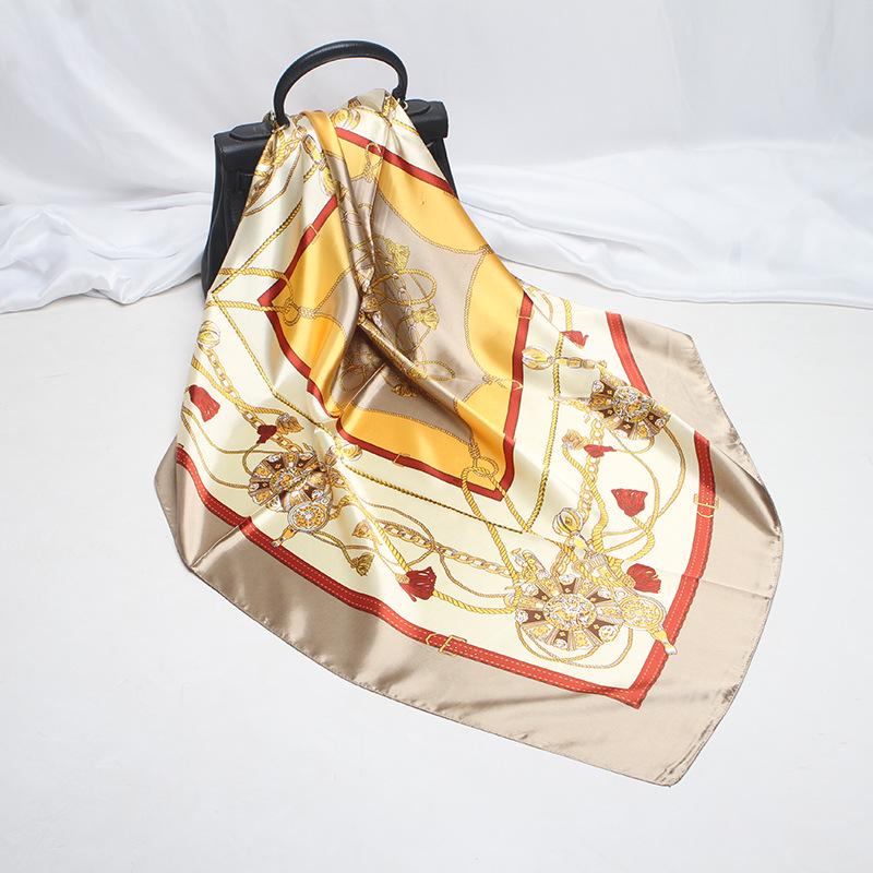 Hochwertige, luxuriöse Seidenschals, Stirnband, Schals, Halstuch für Damen, Ketten-Seidenschal, dekorativer Schal für Damen