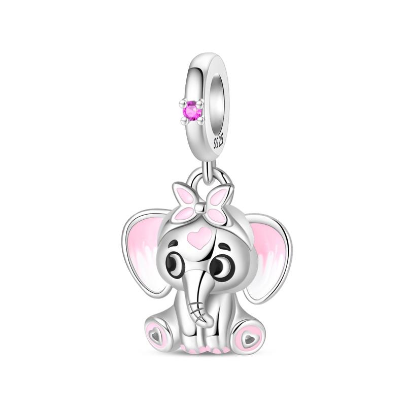 Elephant Series 100% Copper Pendant Beads Diy Bracelet Original Jewelry Women'S Gift