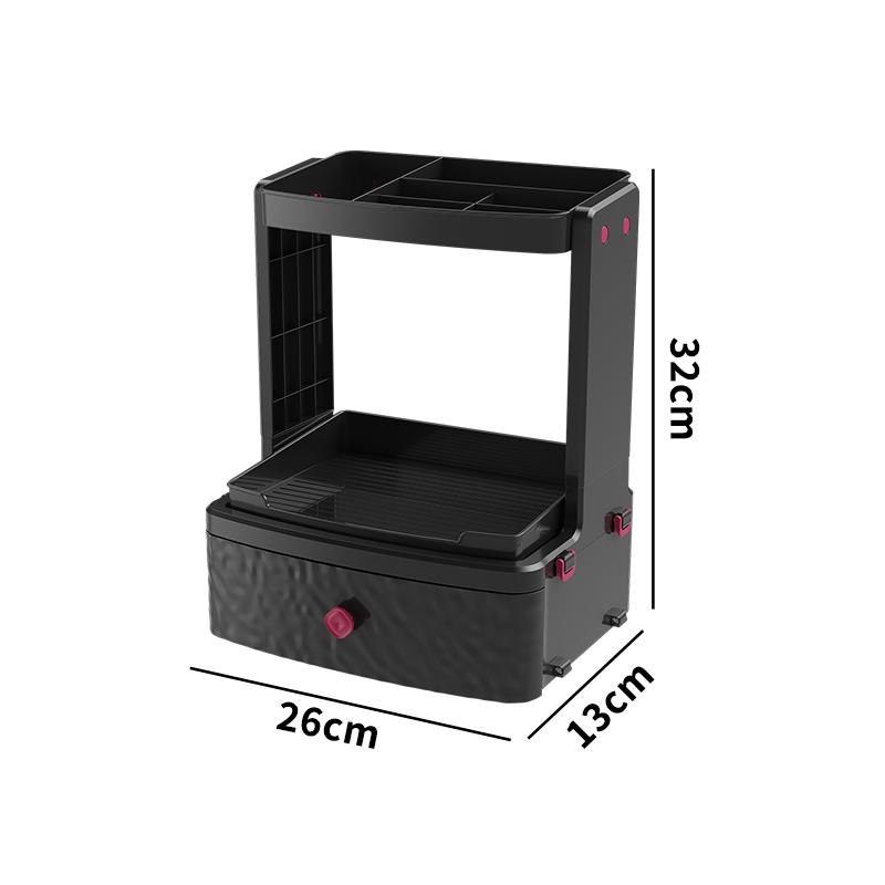 Multi-layer Drawer-type Cosmetics Organizer Makeup Storage Box Dressing Table Dustproof Lipstick Powder Heightened Storage Racks