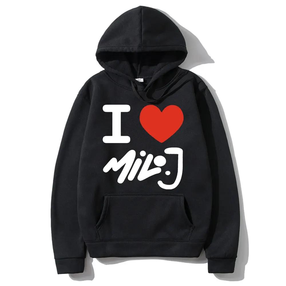 Rapper Milo J 111 Men's Patterned Hoodie Hip-hop Style Hoodie Casual High-quality Hoodie