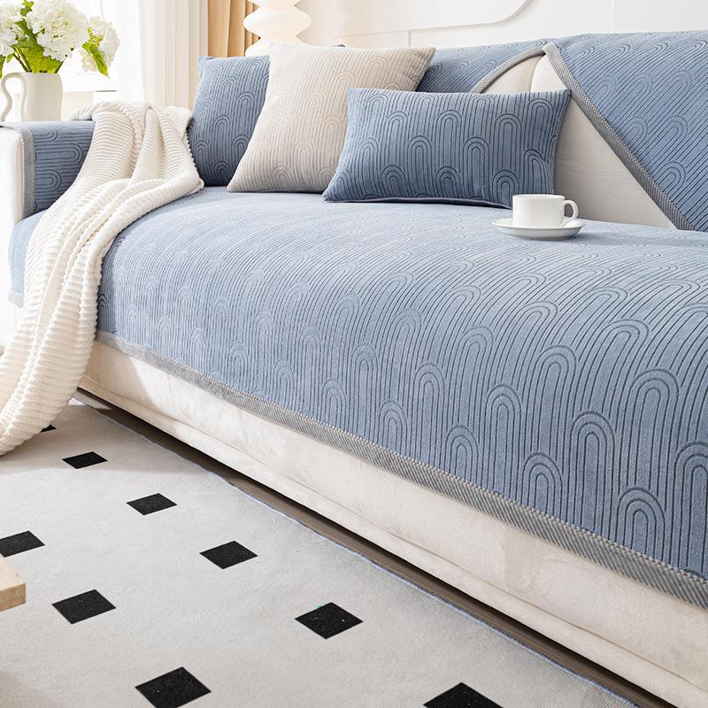 

Подушка для дивана из синели, универсальная подушка для дивана на четыре сезона, доступная, роскошная, стильная, подушка для спинки, высококачественная новая ткань для чехла на диван 70*120cm